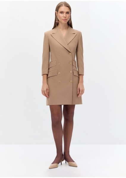 Kruvaze Mini Blazer Elbise fiyatları