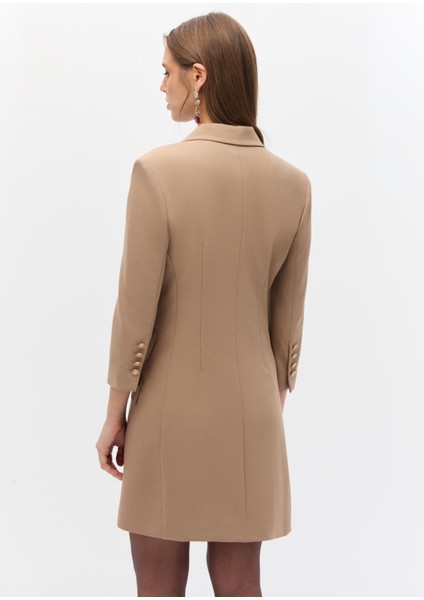 Kruvaze Mini Blazer Elbise fırsatları