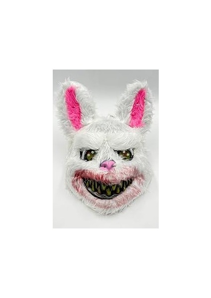 Beysüs Cadılar Bayramı Halloween Tüylü Tavşan Maskesi