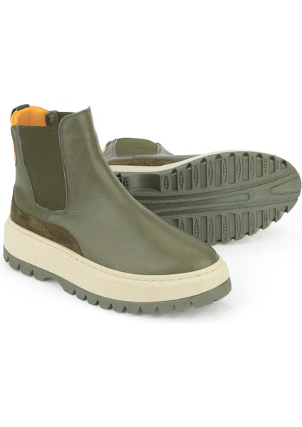 , Kadın Hakiki Deri Bot 1531020Z19402 Haki fırsatları