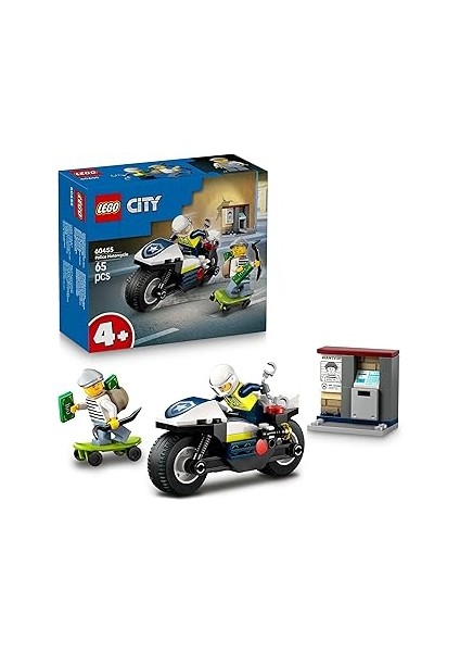 City Polis Motosikleti Takibi 60455-4 Yaş Üzeri Kız ve Erkek Çocuklar Için Polis Motosikleti O