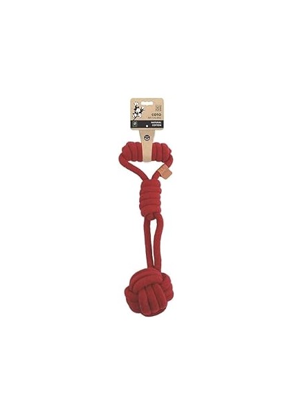M-Pets Coto Red Tug Ball 36CM Örgü Oyuncak