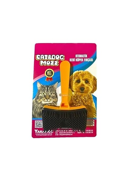 Cat&dogmozz Otomatik Tek Tuşla Kolay Temizlenebilen Kedi Köpek Fırça Tarağı