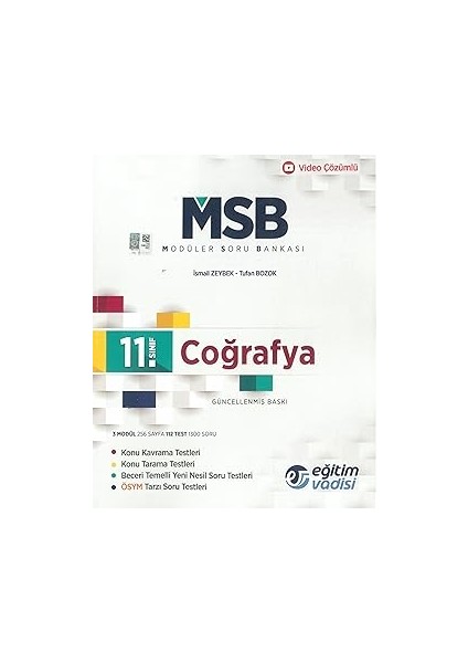 Eğitim Vadisi 11.sınıf Coğrafya Msb Modüler Soru Bankası