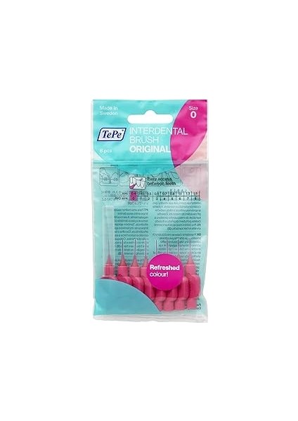 Tepe Arayüz Fırçası Pembe 0.4 mm