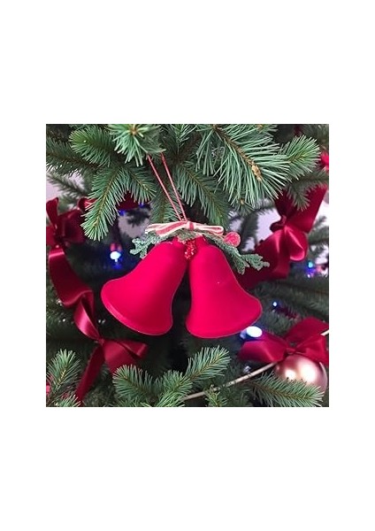 Yilbaşi Kadi̇fe Çan Bordo 2li 10X20CM AST7302