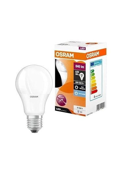 Osram CLA60 Mosq 8W/865 220V E27 Fs1/12