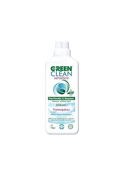 Ugreen U Green Clean Sensitive Parfümsüz&boyasız Bitkisel Yumuşatıcı 1000 ml