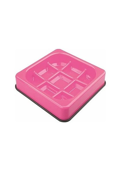M-Pets Waffle Yavaş Yeme Mama Kabi 1500ML Pi̇nk