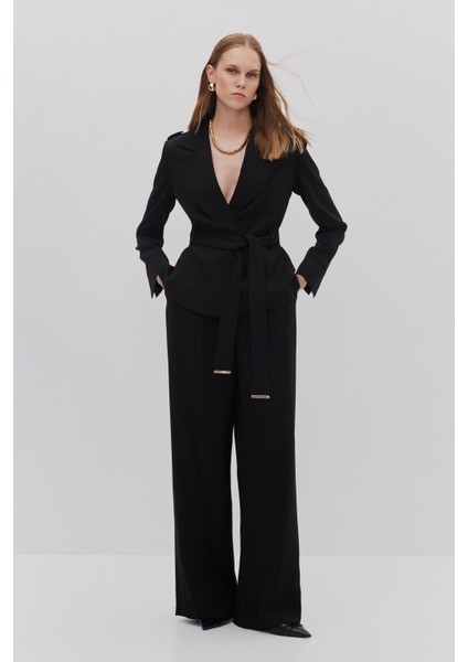 Apoletli Kuşaklı Ceket Pantolon Takım fiyatları