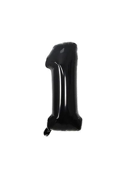 Folyo Balon Siyah 1 Rakamı 34 Inç 80 cm