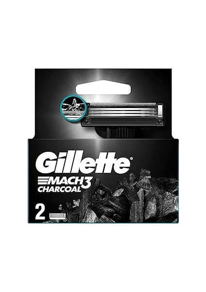 Mach3 Charcoal Yedek Tıraş Bıçağı 2'li