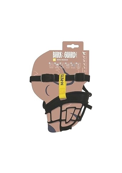 M-Pets Bark Guard Ağizlik (Xxl) Black/yellow