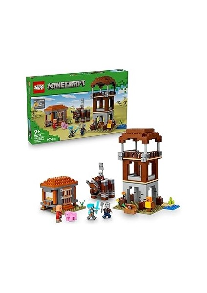 Minecraft Yağmacı Karakolu ve Çapulcu 21278 - Video Oyunu Seven Minecraft Hayranı 9 Yaş ve Üze