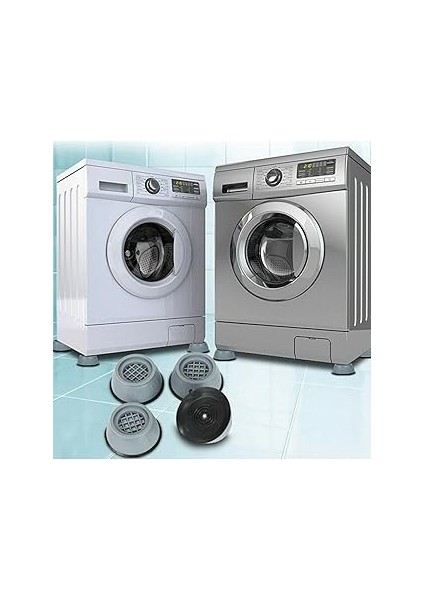 Luti Çamaşır Makinesi Ayağı Titreşim Gürültü Hareket Önleyici Mobilya Yükseltici Ayak (4 Ad