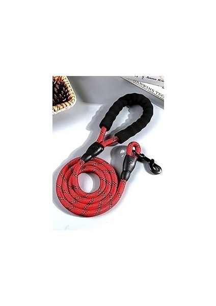 Mobee Köpek Tasması Büyük ve Orta Boy Köpekler Için Reflektörlü 130 cm Gezdirme Güçlü Halatı