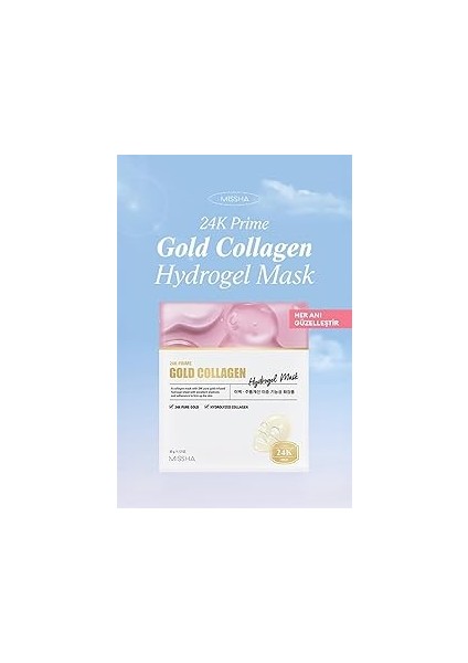 Missha 24 K Altın ve Kolajen Içeren Kırışıklık Karşıtı Hidrojel Maske
