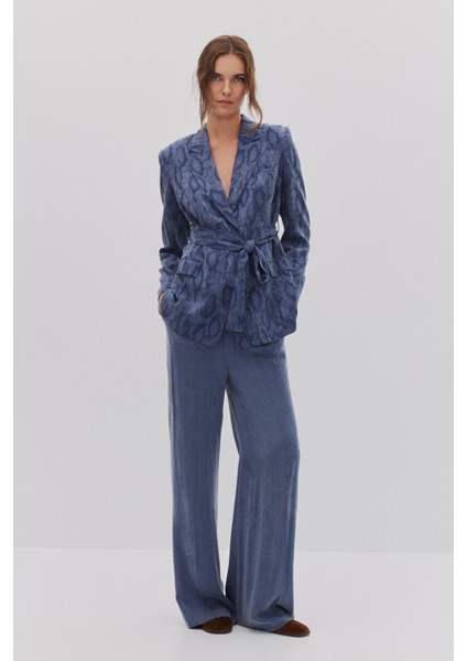 Lyocell Yılan Desenli Ceket Pantolon Takım fiyatları