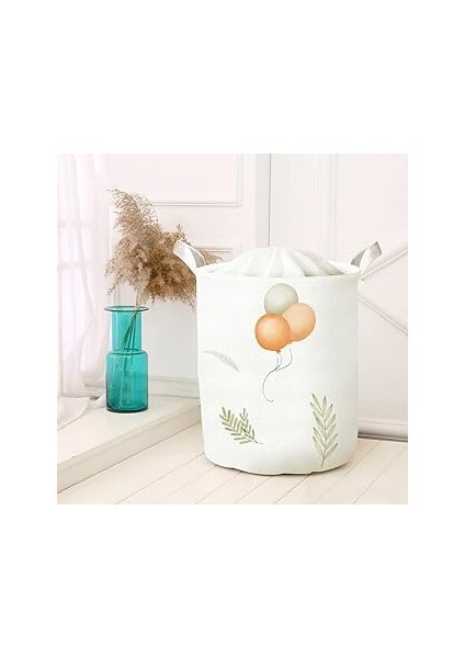 Çok Amaçlı Oyuncak Saklama Kutusu Kirli Çamaşır Piknik Sepeti Katlanır Düzenleyici Keçe 40027