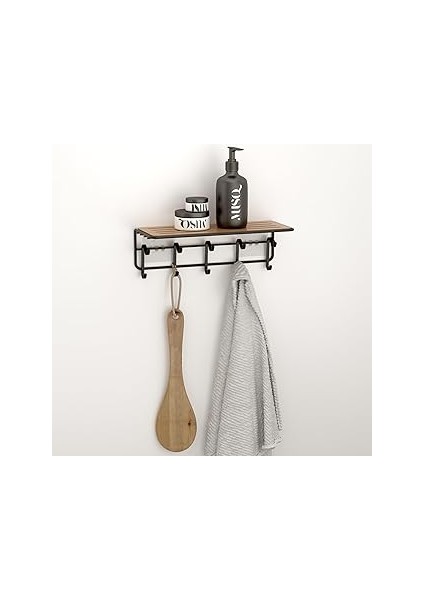 Tekno-Tel Yapişkanli Askili Raf ST170 Mat Si̇yah