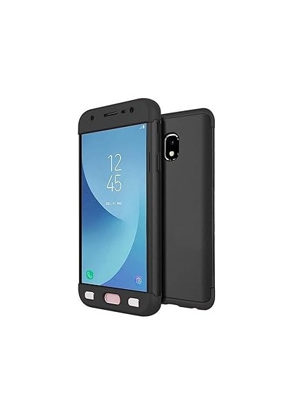 Microsonic J5 Için Kılıf Double Dip 360 Protective Siyah [galaxy J5 ile Uyum