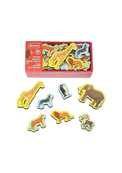 Rossie Mıknatıslı Ahşap Vahşi Hayvanlar