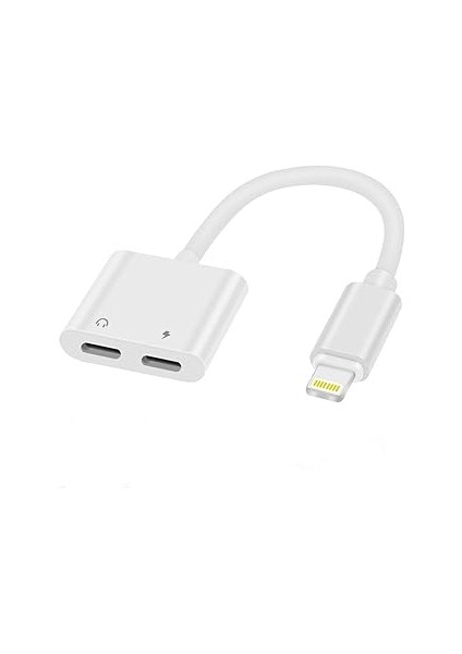 Heartz ile Uyumlu 2ın1 Şarj Kulaklık Dönüştürücü Jack Adaptör Şarj Çoğaltıcı Split