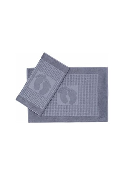 Özdilek 2`li Banyo Ayak Havlusu Antrasit