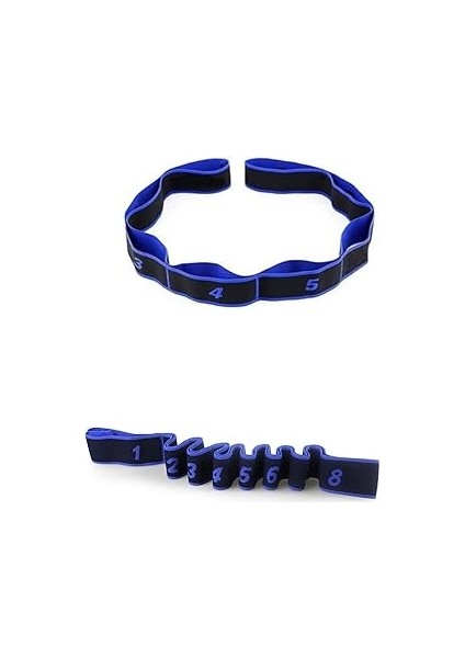 Omsiva Yoga Direnç Bantları - Dayanıklı Lateks Çekme Bantları - Vücut Germe, Güçlendirme, Yardımcı