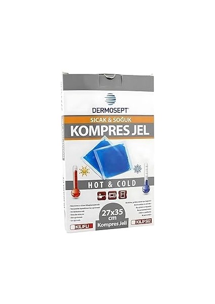 Dermosept Sıcak Soğuk Termo Kompres Buz Termojel 27 x 35 cm Büyük Boy