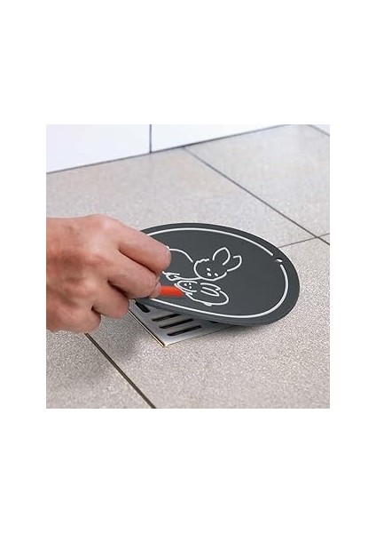 Sevimli Tavşan Desenli Silikon Gider Kapağı, Banyo ve Mutfak Için Kötü Koku Önleyici Silikon Mat Ba