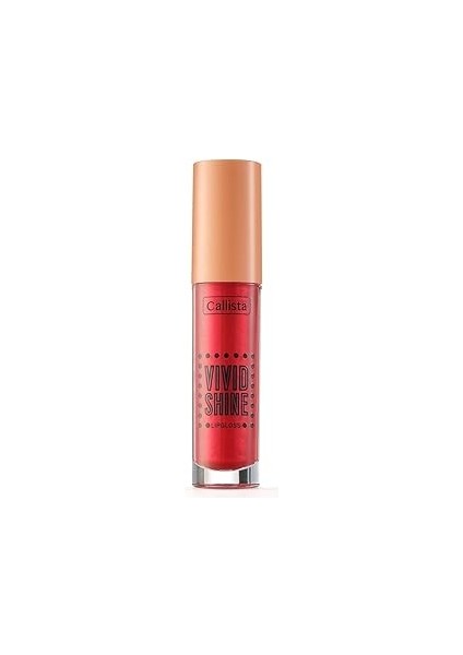 Callista Vivid Shine Lipgloss Nemlendiricili Dudak Parlatıcısı 101 Drop Everything Red, Kırmızı