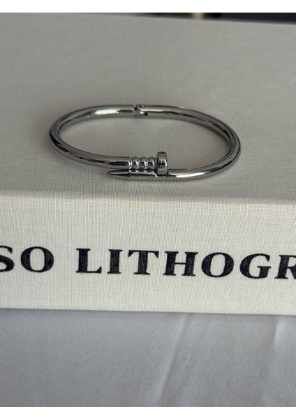 Gümüş Çivi Model Kelepçe Bileklik modelleri