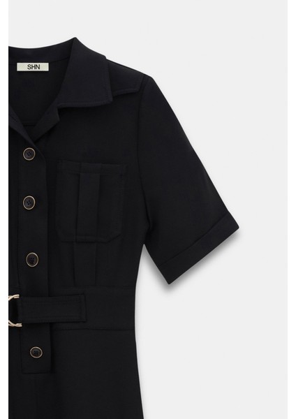 Apoletli Kemer Detaylı Elbise indirimleri