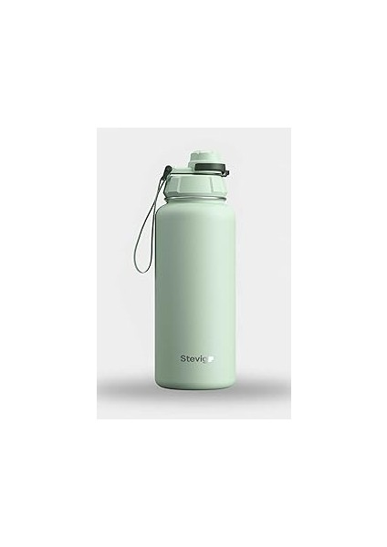 Stevig 1 Hand Leak-Proof Sızdırmaz Çelik Termos 1000 ml Smoke Green ST-218
