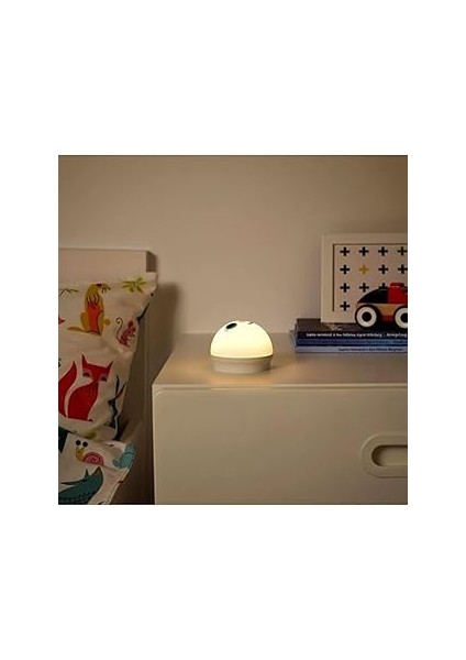 Kornsno LED Gece Lambası Beyaz Tavşan Pil Kumandalı 004.337.20