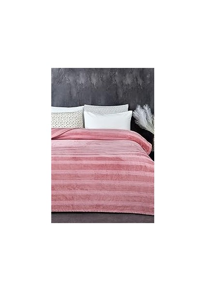 Mayer Supersoft Yumuşak Çift Kişilik Battaniye 180X230 cm Pudra