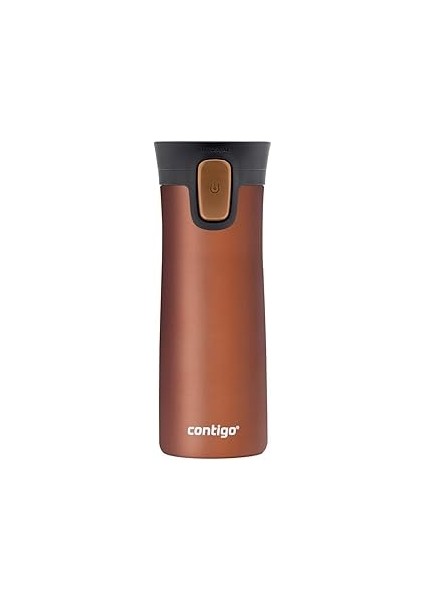 Contigo Üniseks Pinnacle Snapseal Termo Paslanmaz Çelik Yalıtımlı KUPA,KAHVERENGI,420 ml