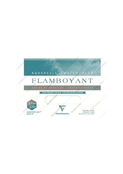 Clairefontaine Flamboyant Sulu Boya Blok 250GR. 31