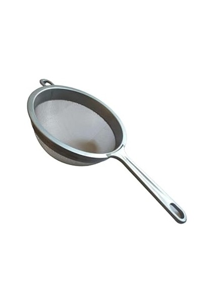 5dm-Plastik Saplı Paslanmaz Çelik Süzgeç - Gri - 17 cm