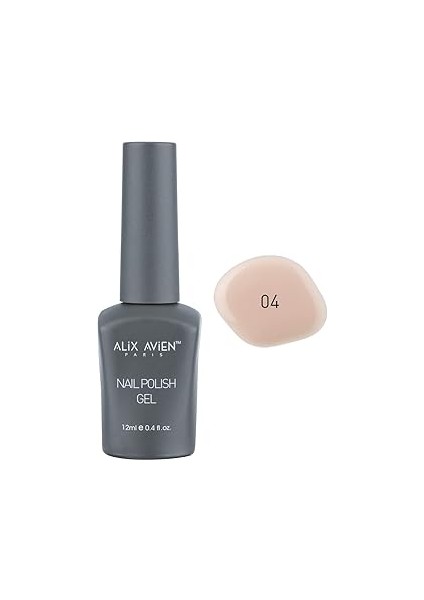 Alix Avien Uv Kalıcı Bej Oje 04 - Gel Polish - 12 ml