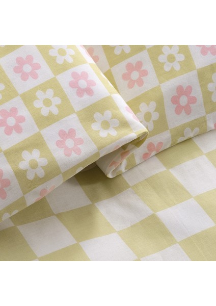 Daisy Ranforce Tek Kişilik Nevresim Takımı - Sarı fırsatları