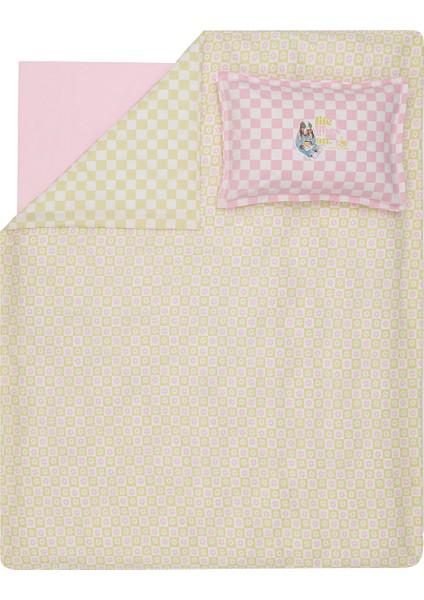 Daisy Ranforce Tek Kişilik Nevresim Takımı - Sarı