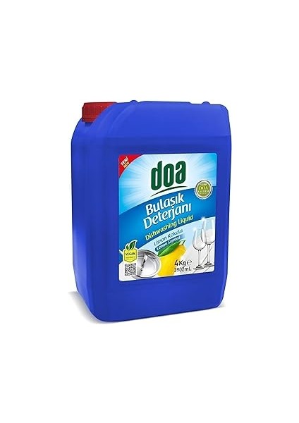 Doa Sıvı Bulaşık Deterjan Limon 4 kg