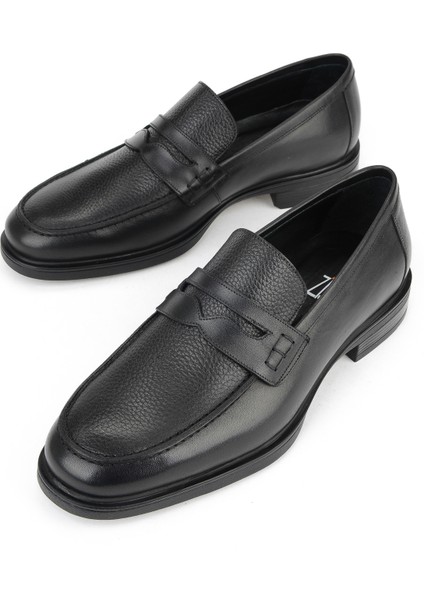 , Erkek Hakiki Deri Ayakkabı 153745Z27650 Siyah indirimleri