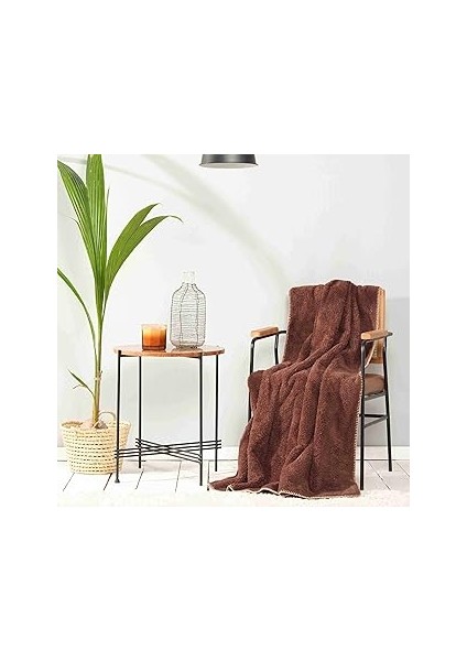 Faye Kahve Tv Battaniyesi 115X160 cm