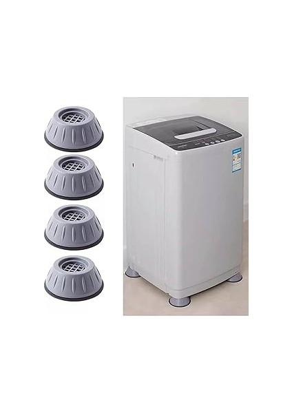 Gürültü Engelleyici Stoper 4 Adet Kaymaz Titreşim Önleyici Kauçuk Ayak Pedleri Çamaşır Makinesi Sto