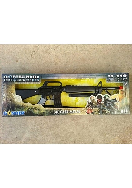Gonher Model Komando Tüfeği M-134 Oyuncak Uzun Namlulu Silah Kapsül Patlatan Silah Pubg M4A1 Silah fiyatları