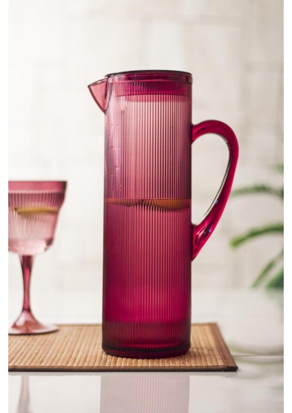 Arkilik Barok 1,5 Lt Mürdüm Sürahi (Buzdolabı Kapak Rafına Sığar)