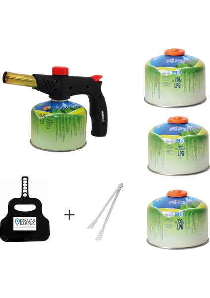 1 Adet Çakmaklı Pürmüz +3 Adet Yedek Kartuş +Karavan Kampüs Yelpaze ve Maşa Seti